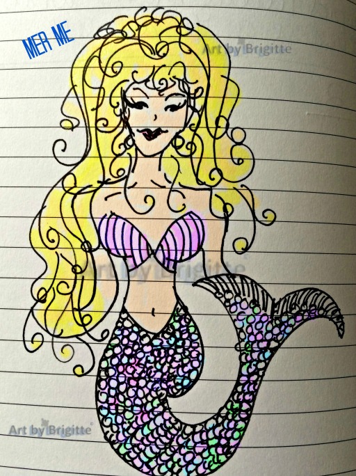Mer Me: What I would look like if I were a mermaid. Dream big, I always say.